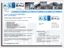 Tablet Screenshot of metallbau-lubitz.de